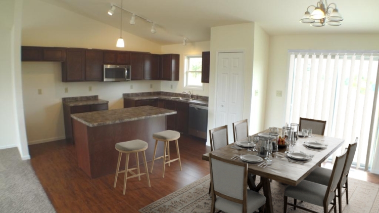 The Dakota - Dining Room-Kitchen Staged